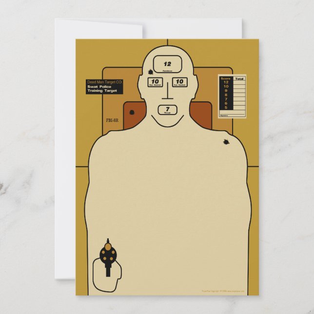 Mål Pappert, Gun Man Shooting Target (Framsida)