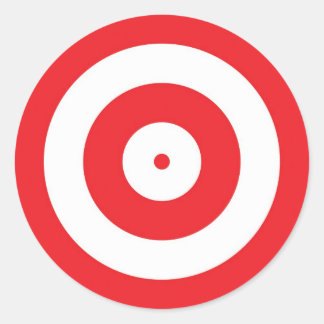 Mål Runt Klistermärke