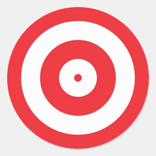 Mål Runt Klistermärke (Framsida)