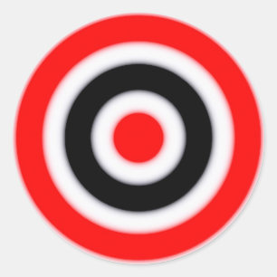 Mål Runt Klistermärke