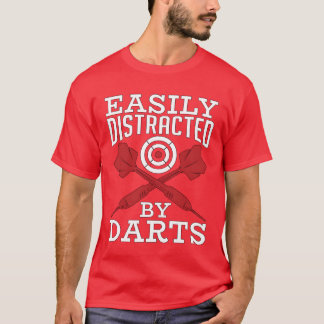 Mål Sport Lätt Distraherad Av Dart Pil Bullseye T Shirt