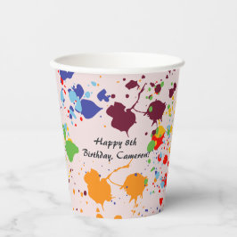 Måla 8:e Födelsedagsfesten färglöst Stänk