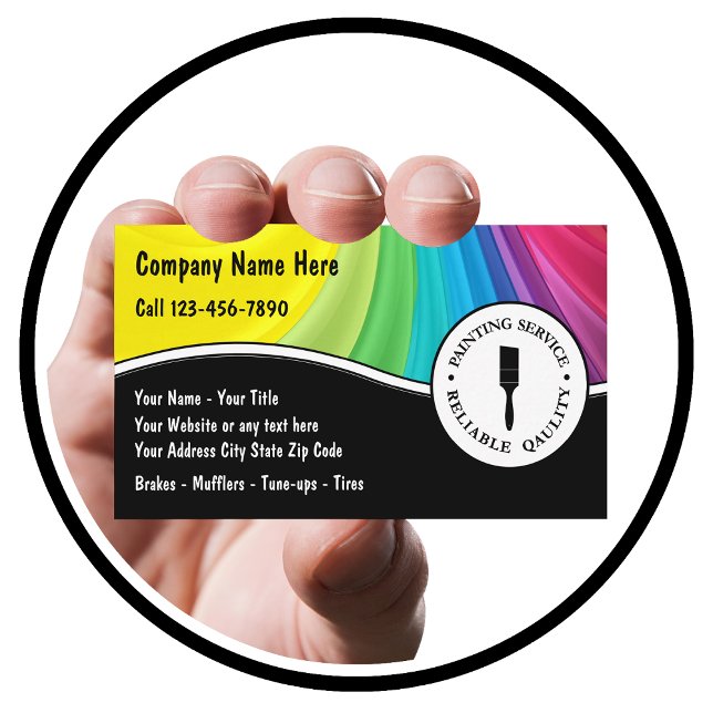 Måla Affärskort Visitkort (Skapare uppladdad)