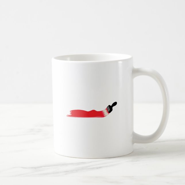 Måla borstar kaffemugg (Höger)