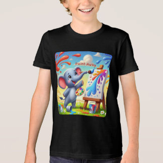 Måla bort Stressa - Färgfull elefantkonst T Shirt