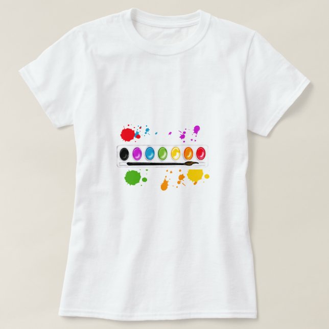 måla boxas med splatters tee shirt (Design framsida)