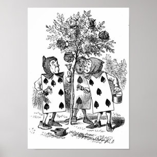 Måla de röda ro poster
