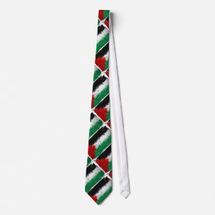 Måla den konstGrungePalestina flagga Slips