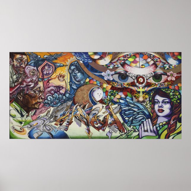 Måla din tro på Canvas Poster (Framsidan)