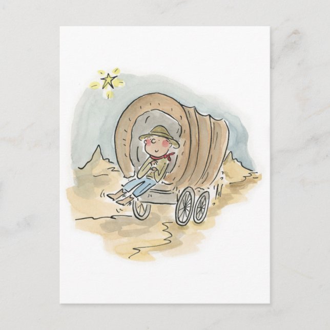 Måla din vagn vykort (Framsida)