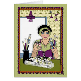 Måla ditt eget arbetsyta_A_Greeting-kort Hälsningskort