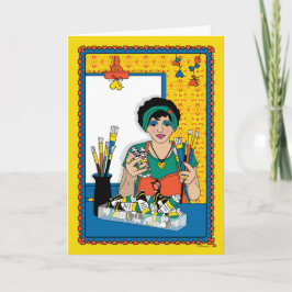 Måla ditt eget arbetsyta_B_Greeting Card Kort