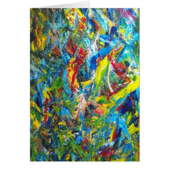 Måla ditt eget Lycklig-kort Hälsningskort (Framsidan)