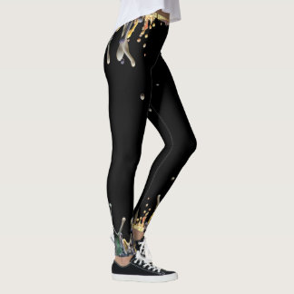 MÅLA DROPPANDEAR, TAPPAR & PLASKAR damasker Leggings