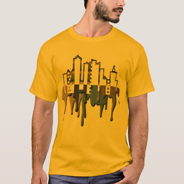 måla droppandeHORISONT T-shirt (Framsida)