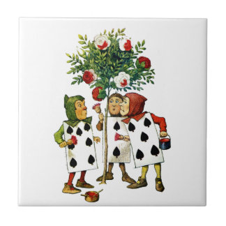 Måla drottning ro i Alice i underland Kakelplatta