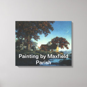 Måla efter Maxfield-parish-arbetsyta Canvastryck