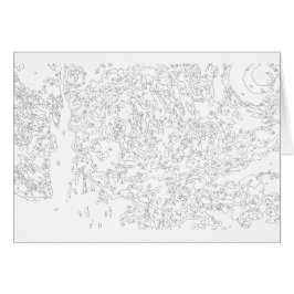 Måla efter nummer: Starry Nght-kortet Hälsningskort