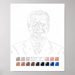Måla efter siffror: Joe Biden-affisch Poster