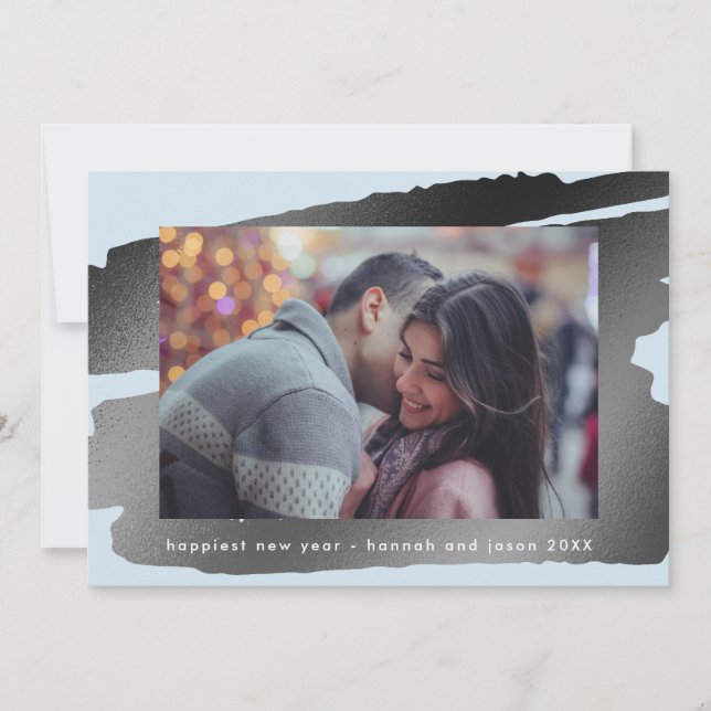 Måla eget nyårsfoto julkort (Framsida)