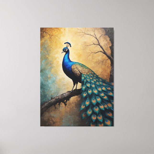 Måla en påse på gren canvastryck (Framsida)