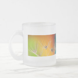 Måla för kärlek för blommamaskrosmöhippa frostad glasmugg