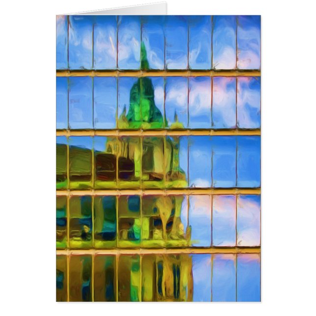 Måla för NYC-reflexioner Hälsningskort (Framsidan)