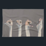 Måla för Ostriches "för dramadrottning" roligt Kökshandduk<br><div class="desc">Denna är en målning av en ostrich som jag mötte på den Como zooen i St Paul,  MN. Han var egentligen uttrycksfull och var ett underbart subjekt som tar bilder av. Mer sistnämnd målade jag hans olika uttryck i vattenfärg.</div>