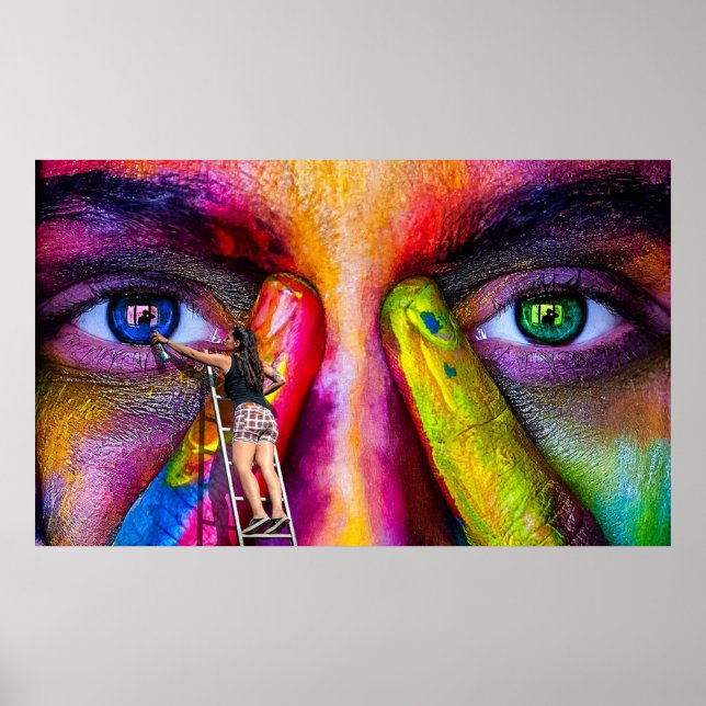 Måla genom en fotografs Ögon Poster (Framsidan)