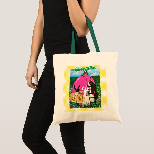 Måla GIANT EGG Tote Bag Tygkasse (Framsida (produkt))
