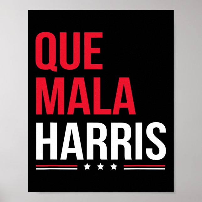 Mala Harris Anti Kamala Harris Joe Biden Gräns Pr Poster (Framsidan)