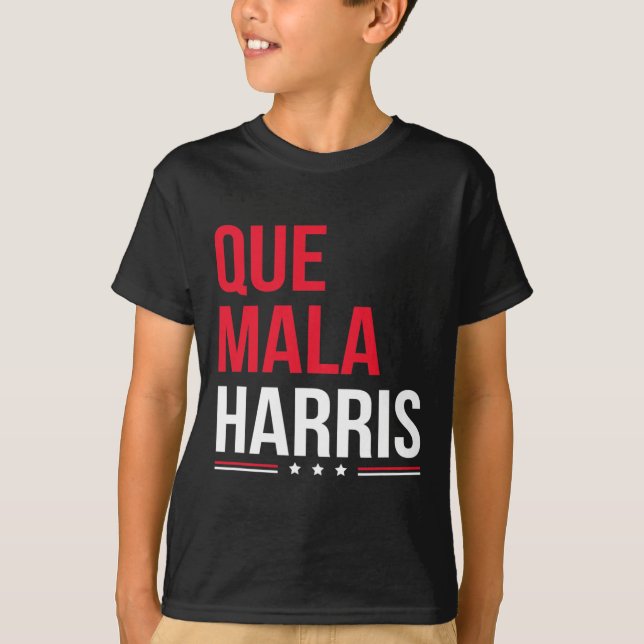 Mala Harris Anti Kamala Harris Joe Biden Gräns Pr T Shirt (Framsida)