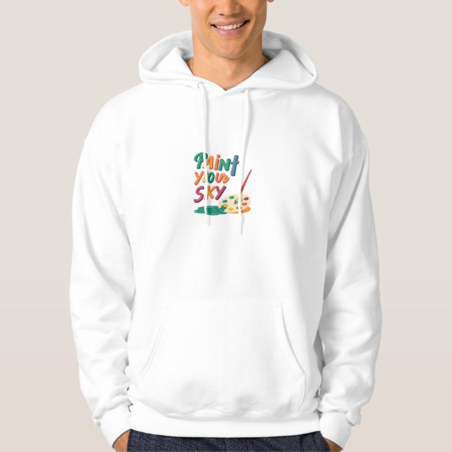 Måla himlar hoodie (Framsida)