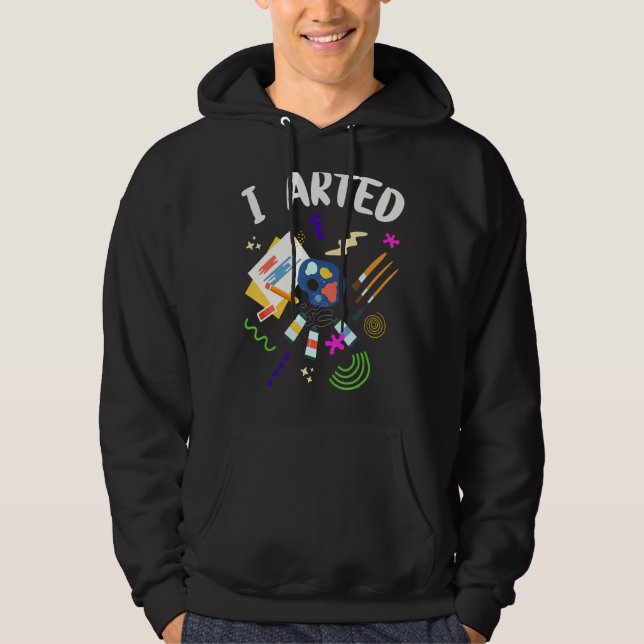 Måla I Art Hoodie (Framsida)