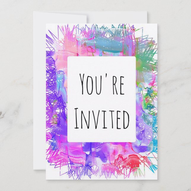 måla inbjudan (Framsida)