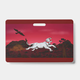 Måla konst Vit Lioness fantasinelev