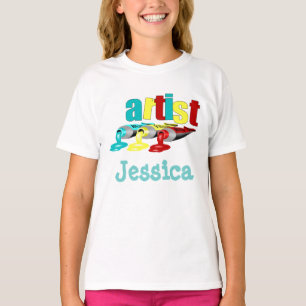 Måla konstnärkonstfödelsedagsfesten t-shirt