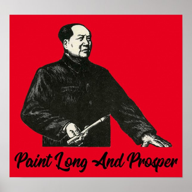 Måla lång och blomstra Poster (Framsidan)