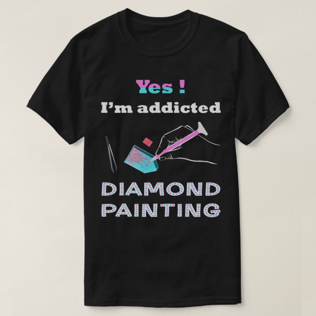 Måla med Beroende diameter för Im-pennan med romb T Shirt (Design framsida)