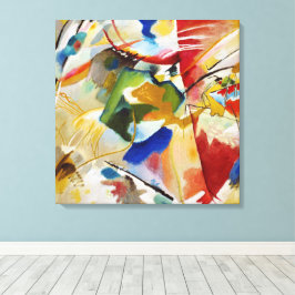 Måla med Grönt Center av Wassily Kandinsky Canvastryck