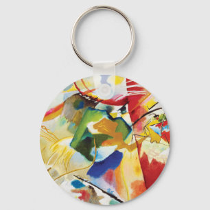 Måla med Grönt Center av Wassily Kandinsky Nyckelring