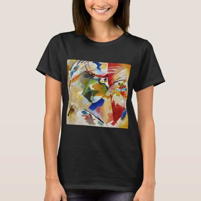 Måla med Grönt Center av Wassily Kandinsky T Shirt (Framsida)