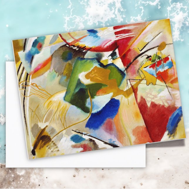 Måla med Grönt Center av Wassily Kandinsky Vykort (Skapare uppladdad)