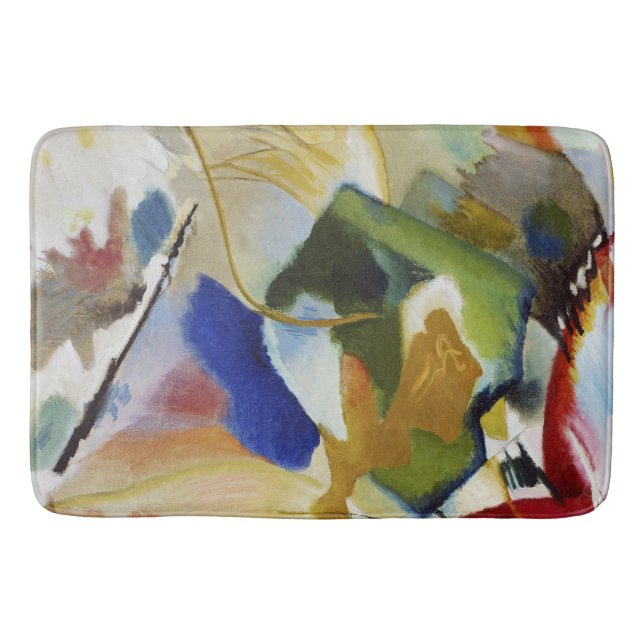 Måla med Grönt Center - Wassily Kandinsky Badrumsmatta (Framsidan)