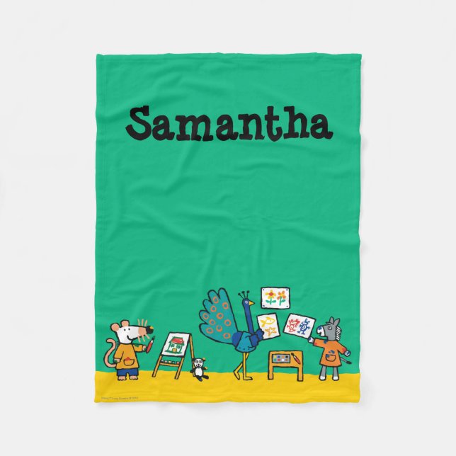 Måla med Maisy! Fleecefilt (Framsidan)