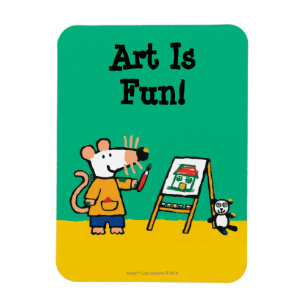 Måla med Maisy! Magnet