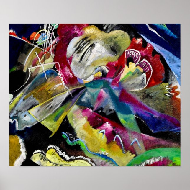 Måla med White Linjer - Kandinsky Poster (Framsidan)