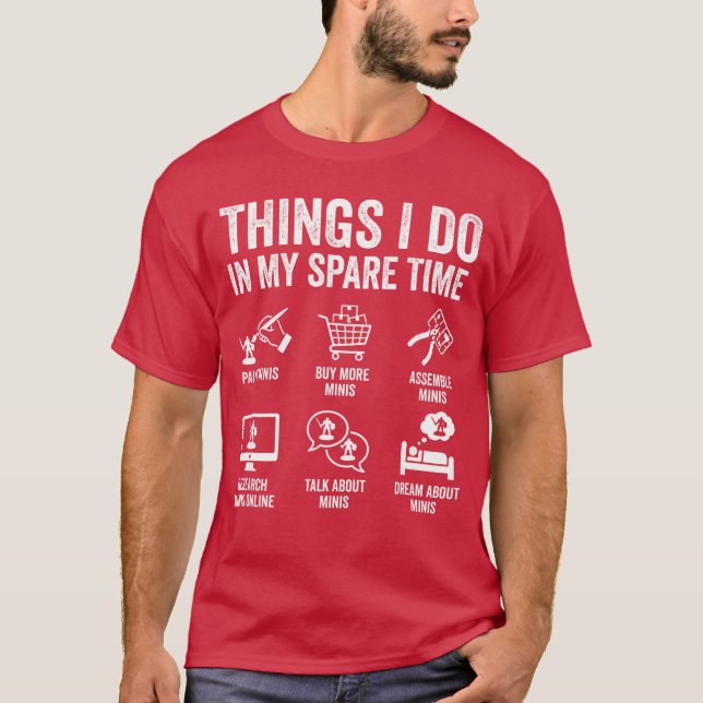 Måla miniatyrerBordsspel för krigsstrategispel Ent T Shirt (Framsida)
