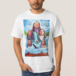 Måla modernt modernt Manar med inbyggt amerikanskt T Shirt