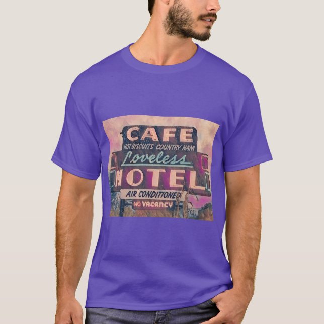 Måla neontecken på Loveless Cafe T Shirt (Framsida)